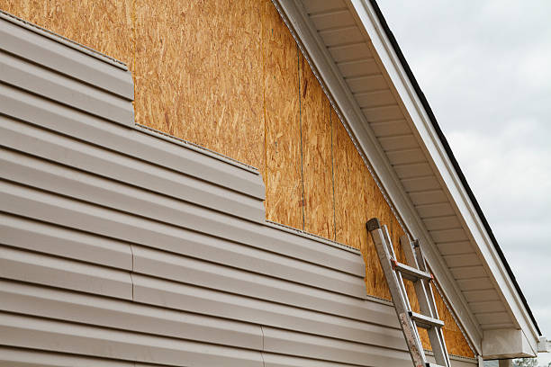 Professional Vinyl Siding technician working in Hiram, GA